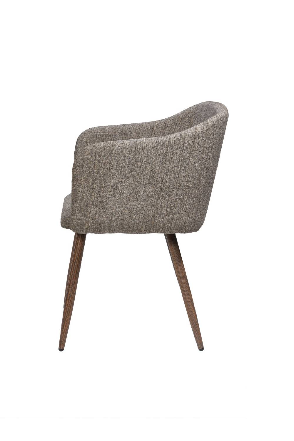 Novità Home Ada - Poltroncina Imbottita Intessuto Marrone Melange