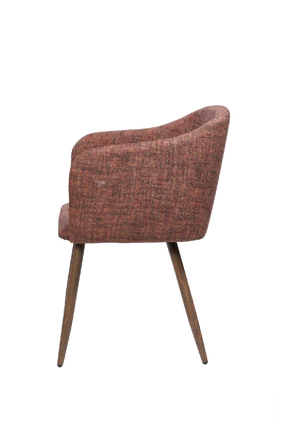 Novità Home Ada - Poltroncina Imbottita Intessuto Rossa Melange