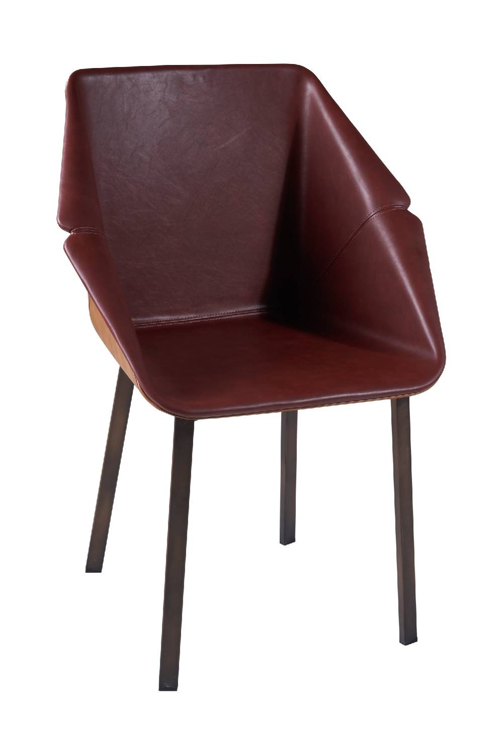 Novità Home Adonis sedia - imbottita interno marrone esterno beige