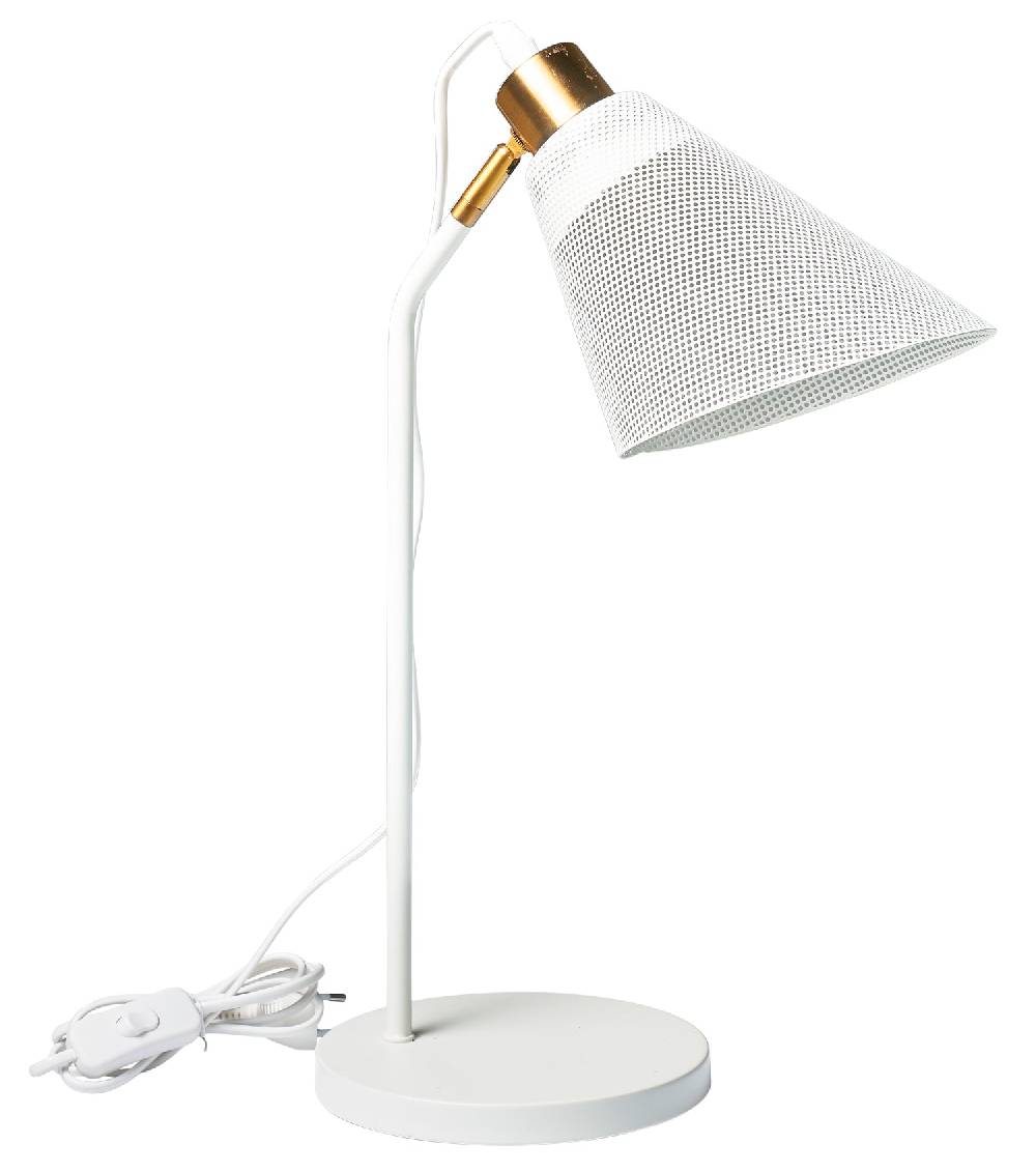 Novità Home Allison - abat jour metallo bianco traforato conico