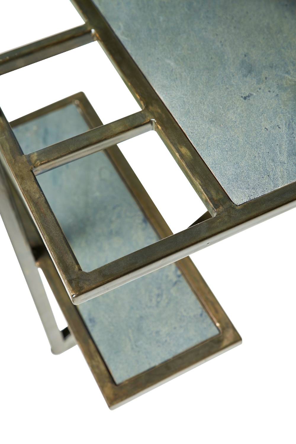 Novità Home Ardesia - Carrello 2 Ripiani C/porta Bottiglie