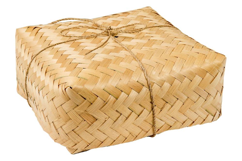 Novità Home Artistic Fabrics - Runner Set 1/2 In Cesta Bambu Intrecciata