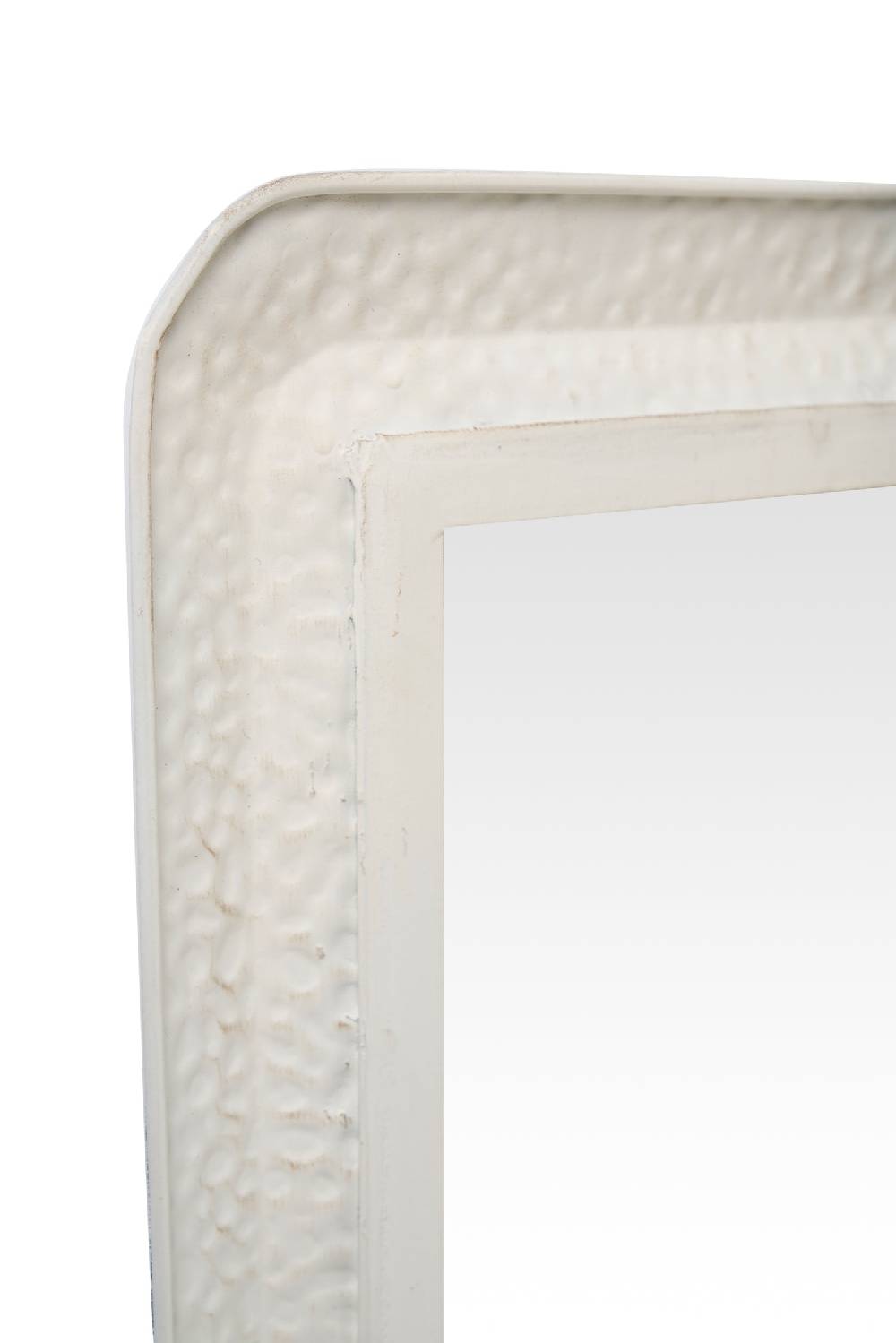 Novità Home Balera - Specchio Rettangolare Bianco Martellato