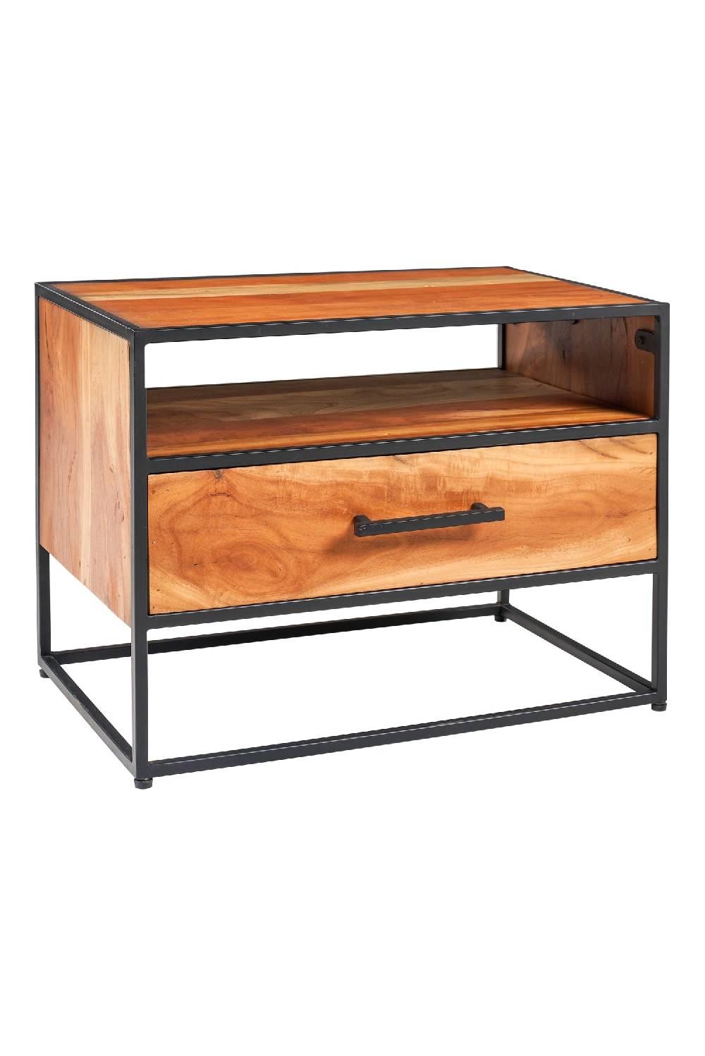 Novità Home Banten - Comodino Con Cassetto Bordo Ferro