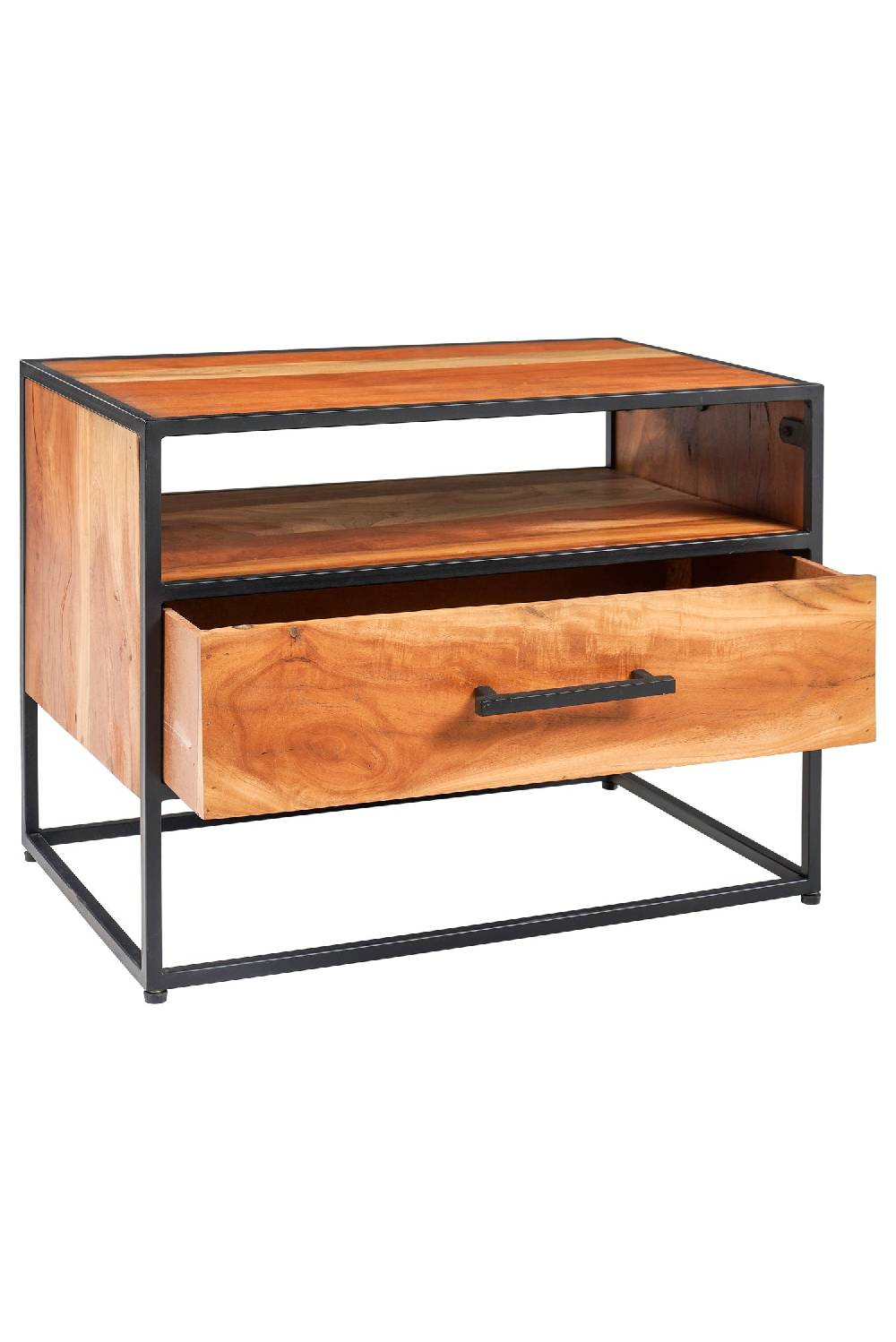 Novità Home Banten - Comodino Con Cassetto Bordo Ferro