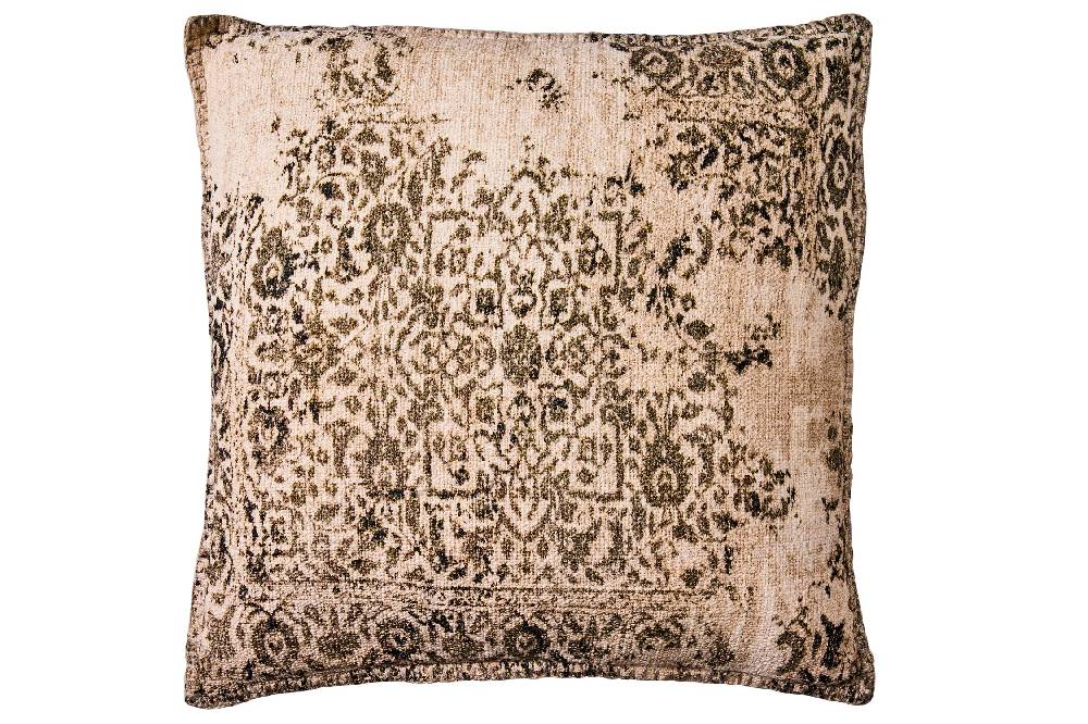 Novità Home Bianca - Cuscino Stampa Vintage Tonalita Beige Con Interno