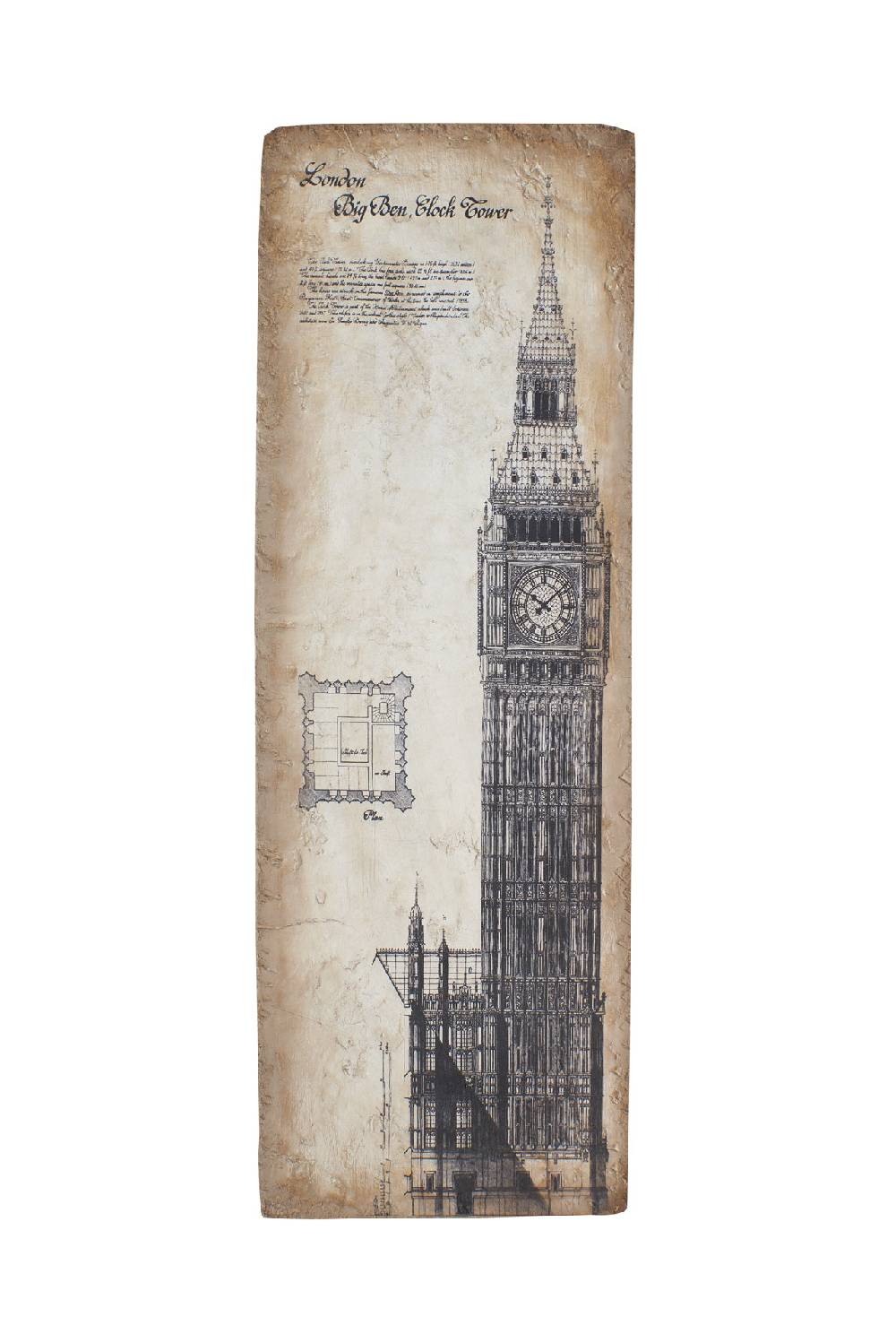 Novità Home Big ben - decor da appendere in metallo e resina