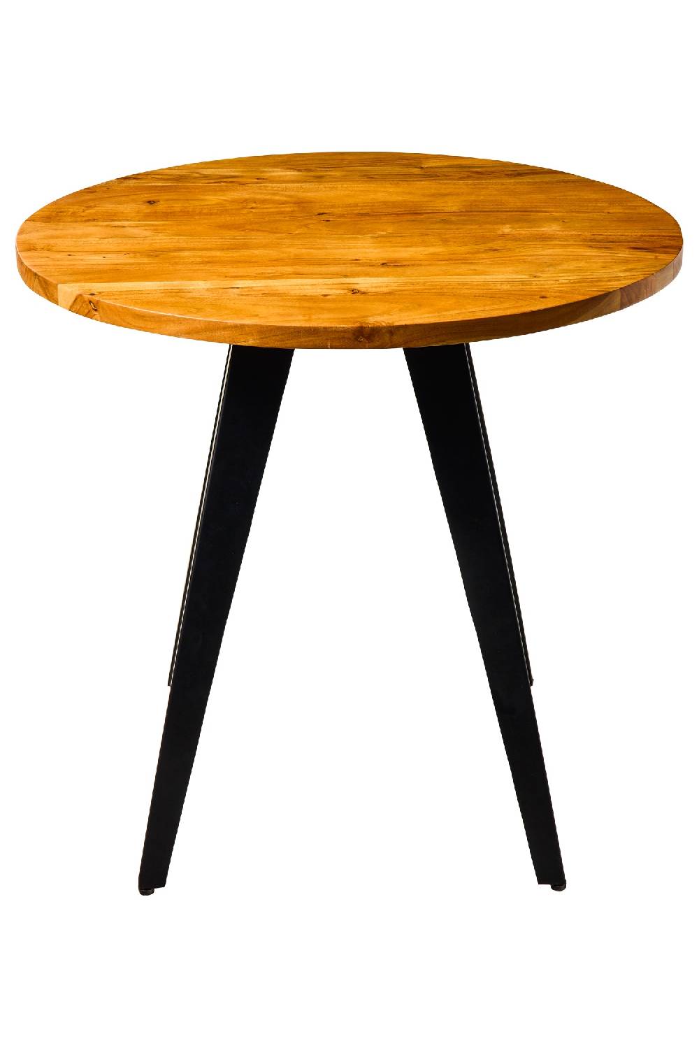 Novità Home Bistro -Tavolo Tondo In Legno Di Acacia E Ferro Con Trattamento Anti Macchia