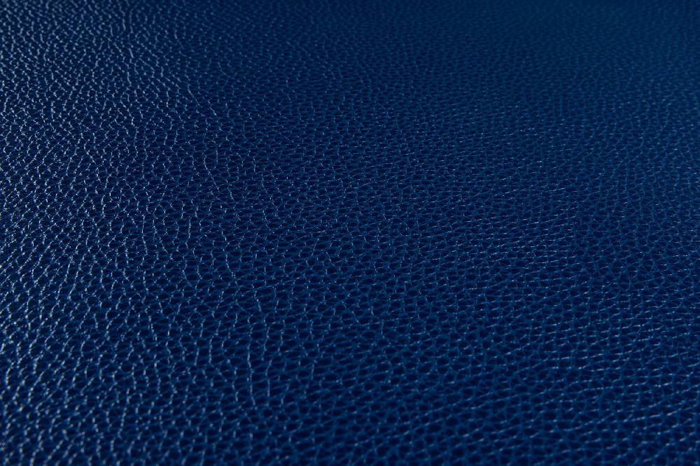 Novità Home Bistrot - Placemate Oval Similar Hammered Leather Blue Set 1/4