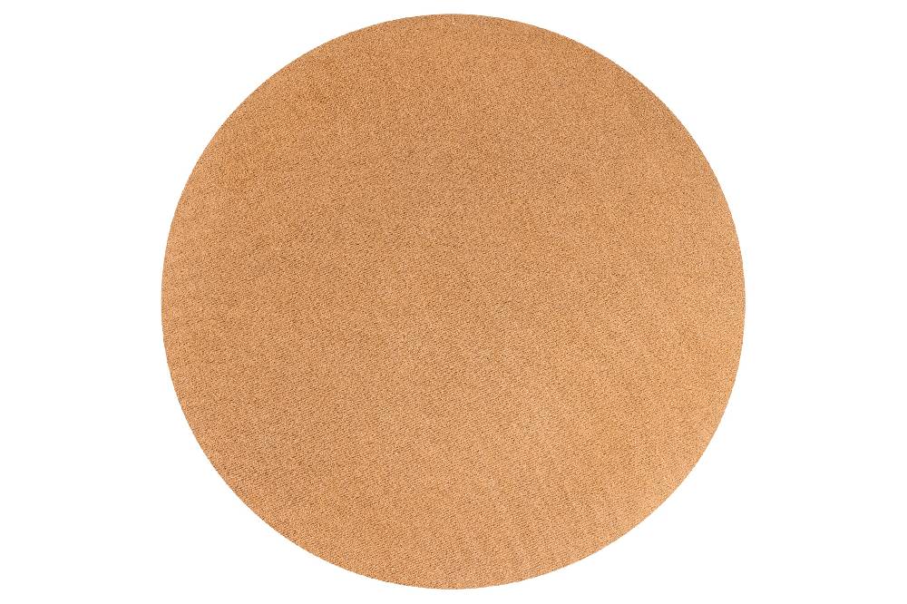 Novità Home Bistrot - Placemate Round Similar Hammered Leather Brown Set 1/4