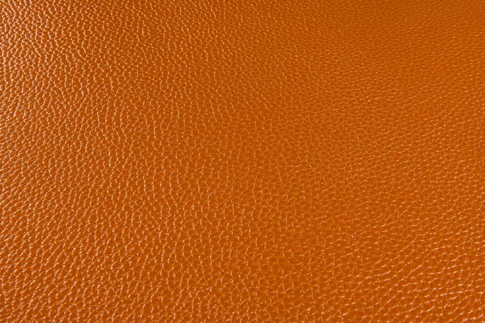 Novità Home Bistrot - Placemate Round Similar Hammered Leather Brown Set 1/4