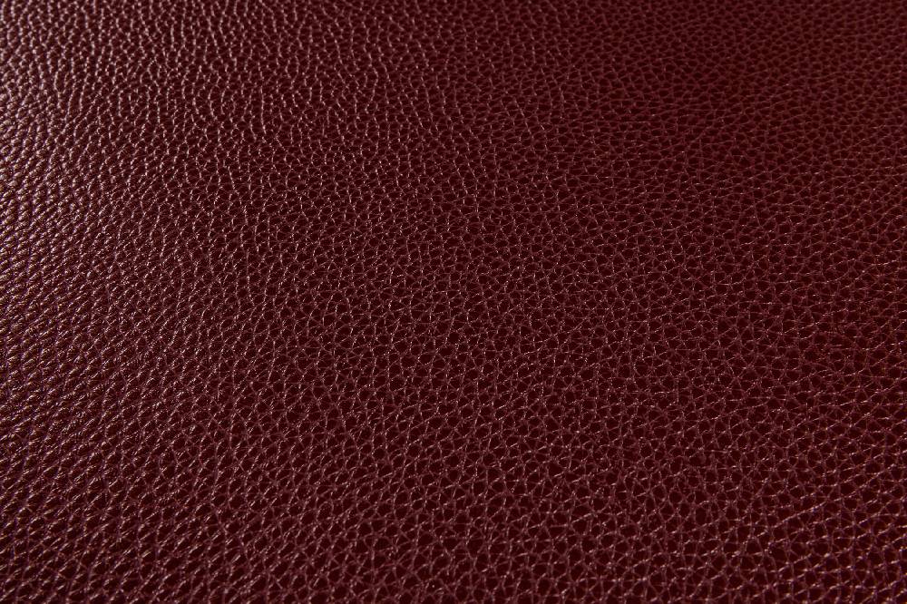 Novità Home Bistrot - Placemate Round Similar Hammered Leather Bordeaux 1/4