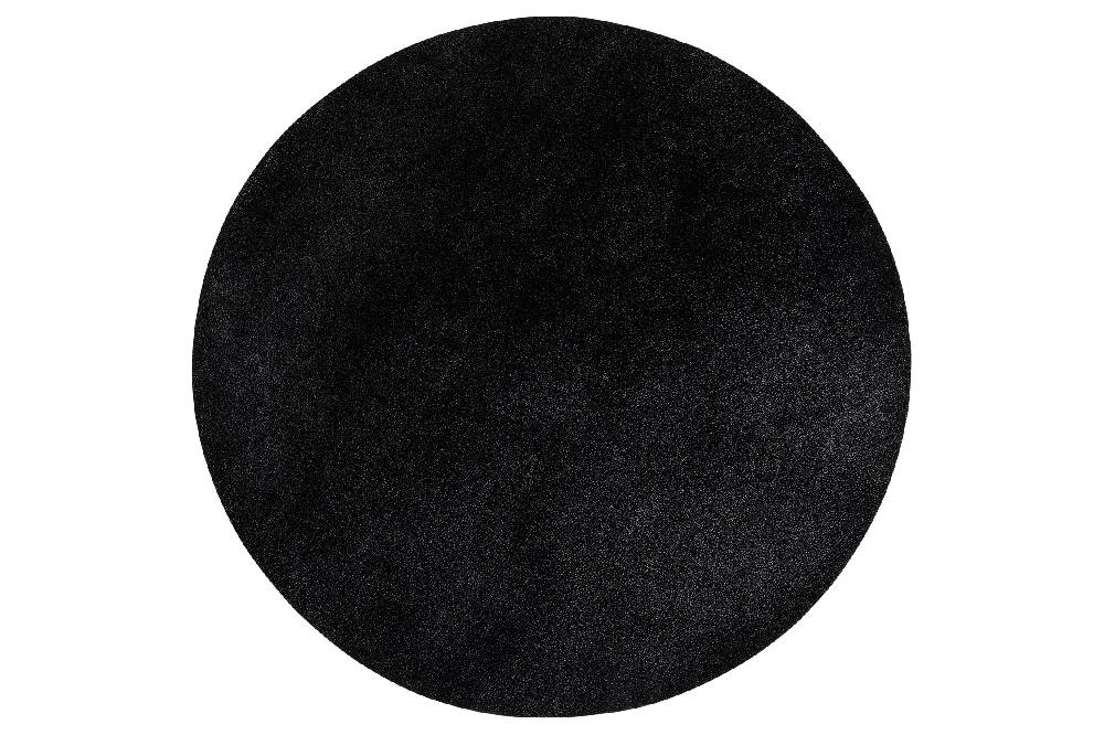 Novità Home Bistrot - Placemate Round Similar Smooth Leather Black Set 1/4