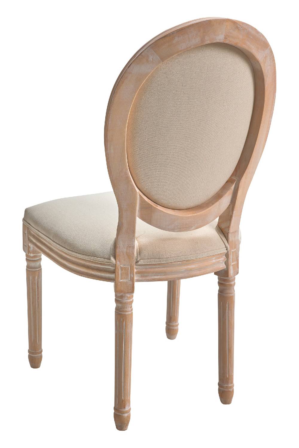 Novità Home Blasone - Sedia Seduta E Spagliera Imbottita In Legno E Tessuto