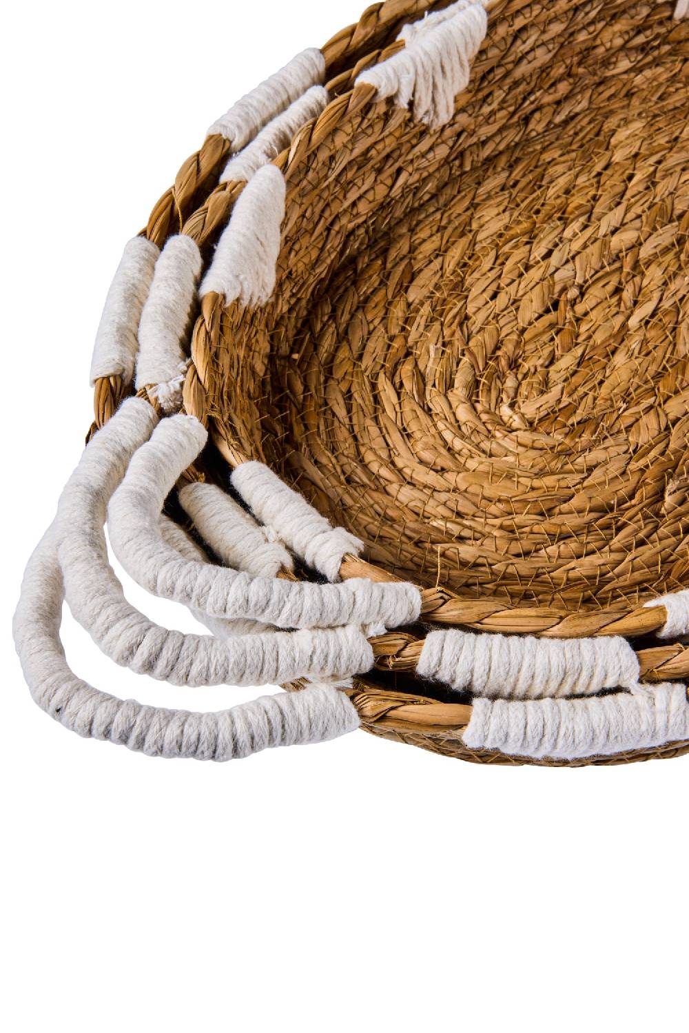 Novità Home Boho Chic - Ceste Vassoi Ovali Con Manici Porta Pyrex