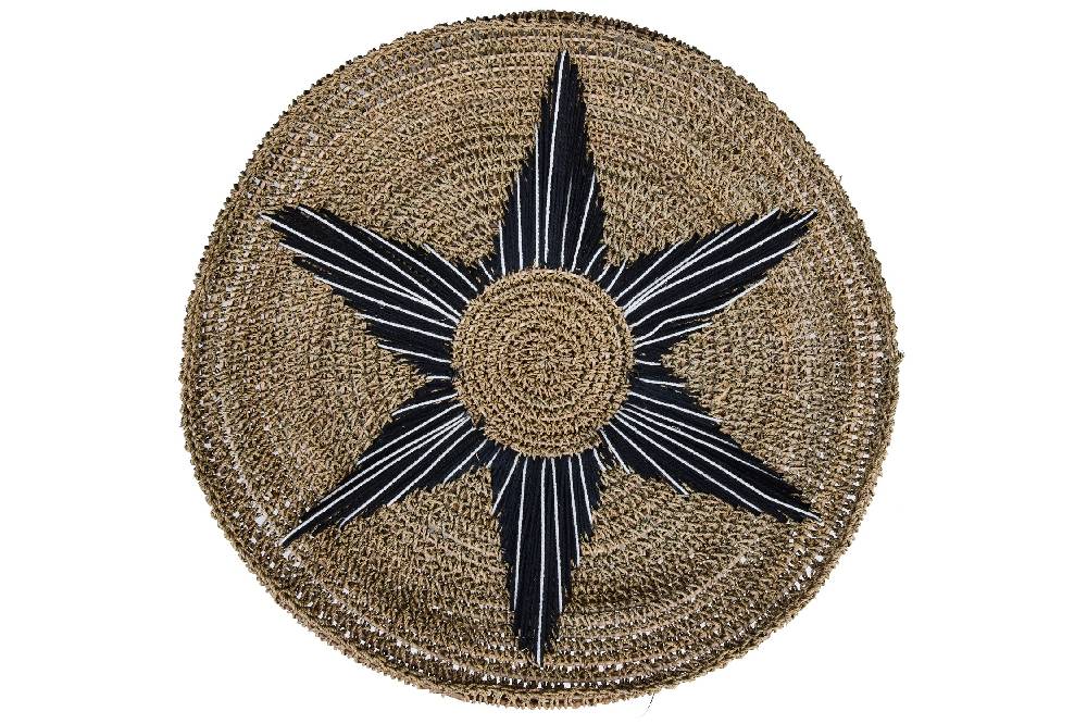 Novità Home Boho Chic - Piatto Decorativo Stella Nera