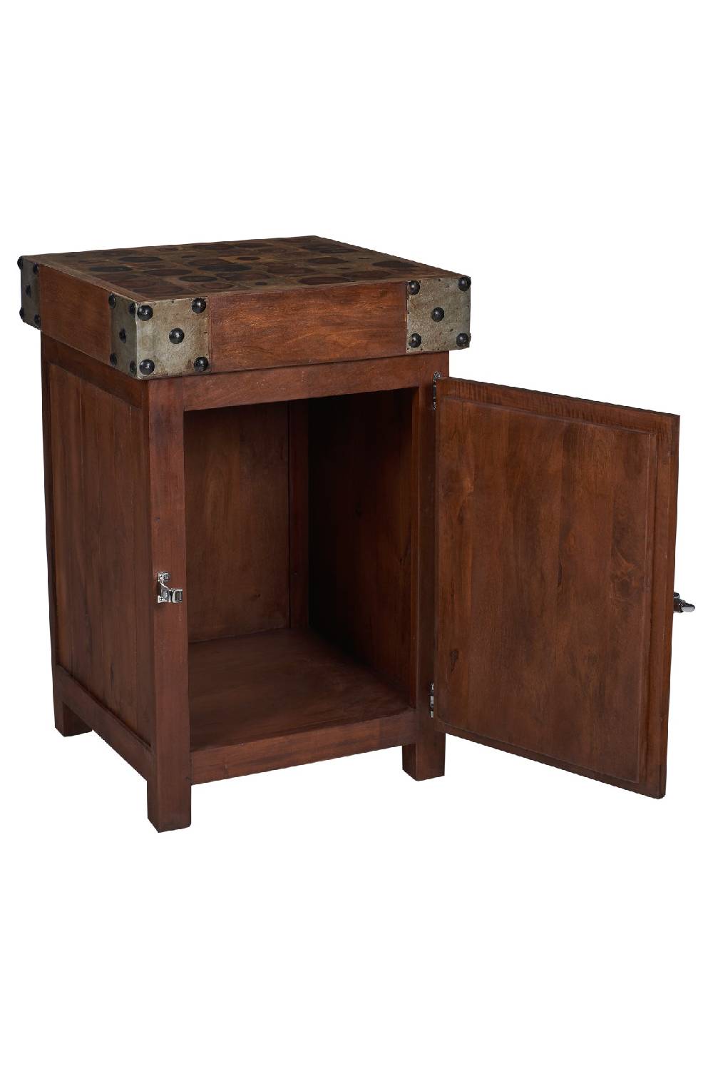 Novità Home Butcher - Credenza Piccola Tagliere Con 1 Sportello In Legno