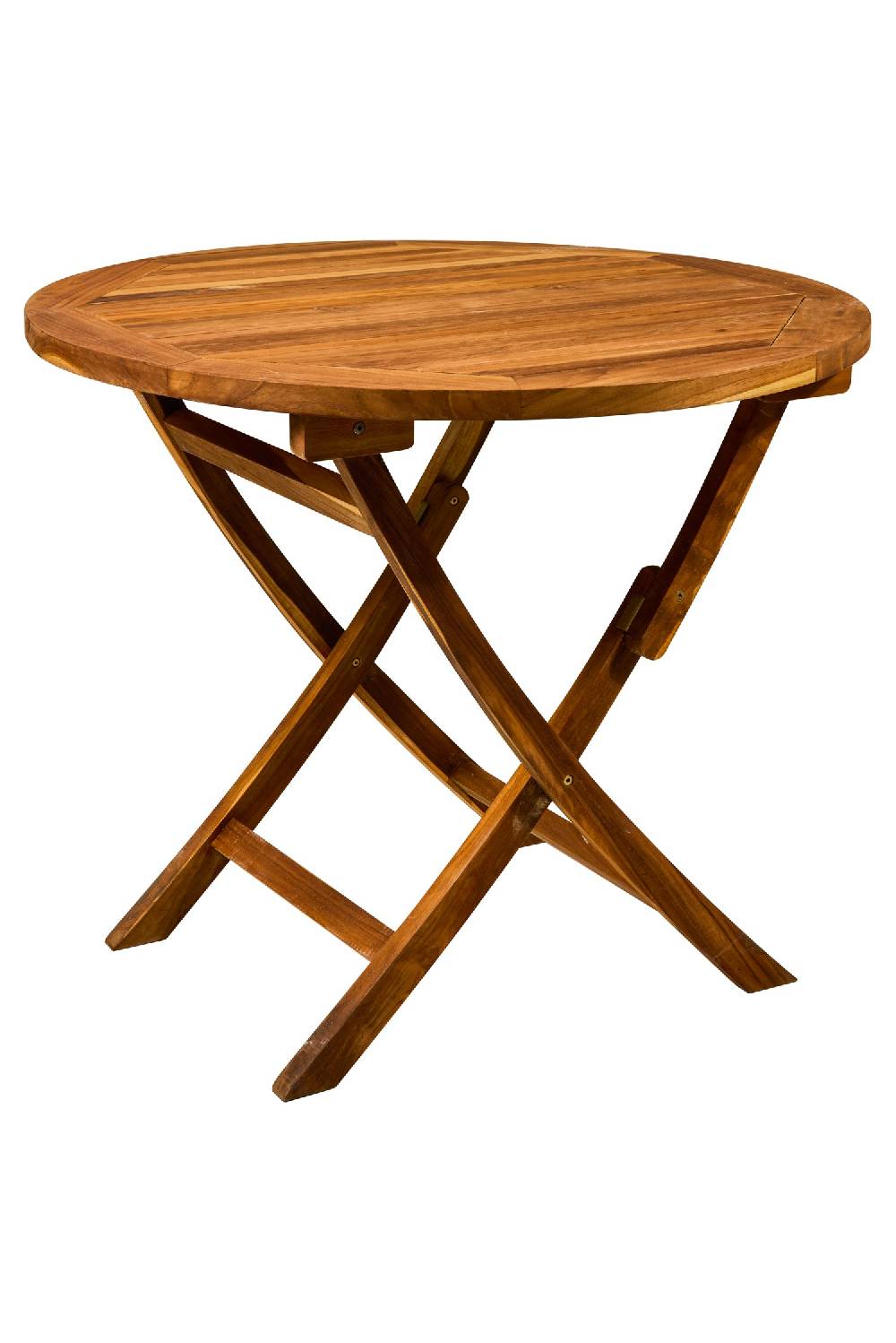 Novità Home Cabrera - Tavolo Rotondo Pieghevole In Teak Marrone