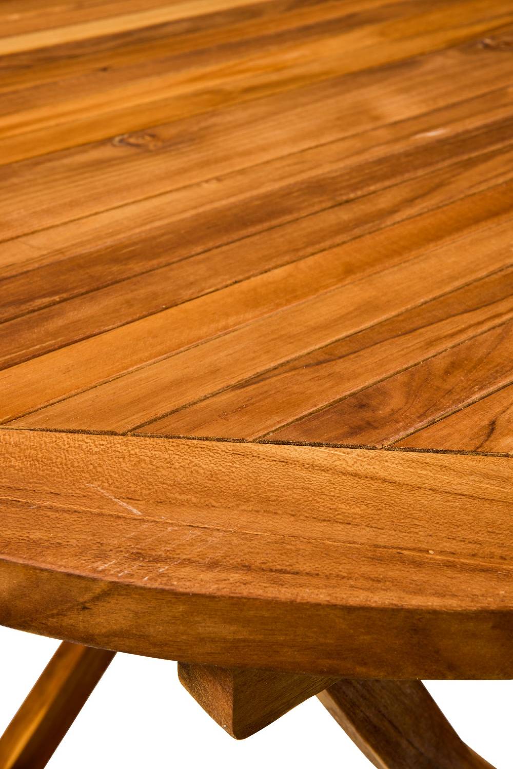 Novità Home Cabrera - Tavolo Rotondo Pieghevole In Teak Marrone