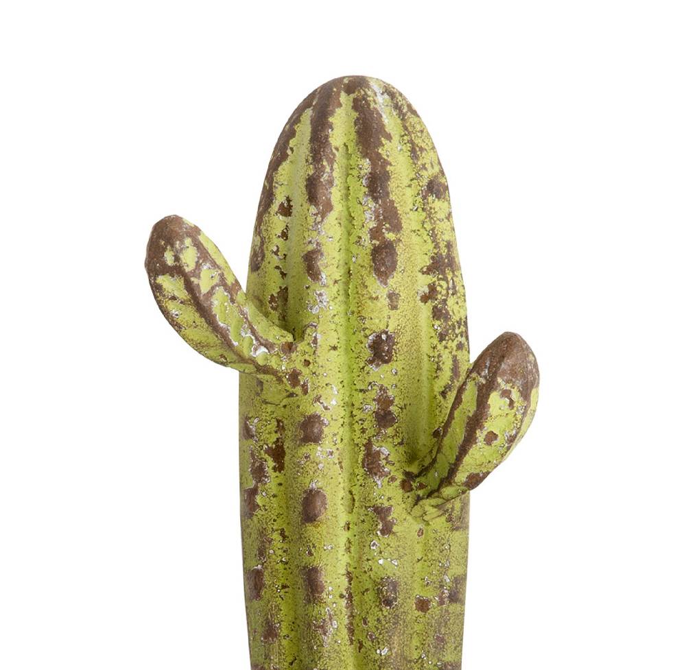 Novità Home Cactus - Attaccapanni In Metallo Verde - 3 Ganci