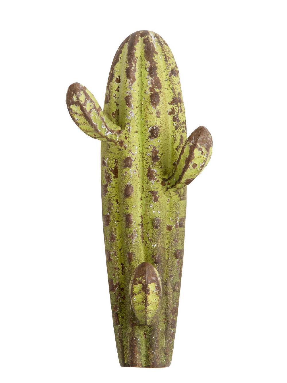 Novità Home Cactus - attaccapanni in metallo verde - 3 ganci