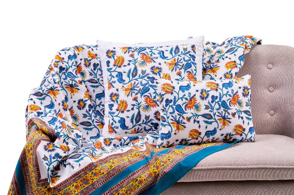 Novità Home Capalbio - Mezzero Deco Blue Ocra 180x270