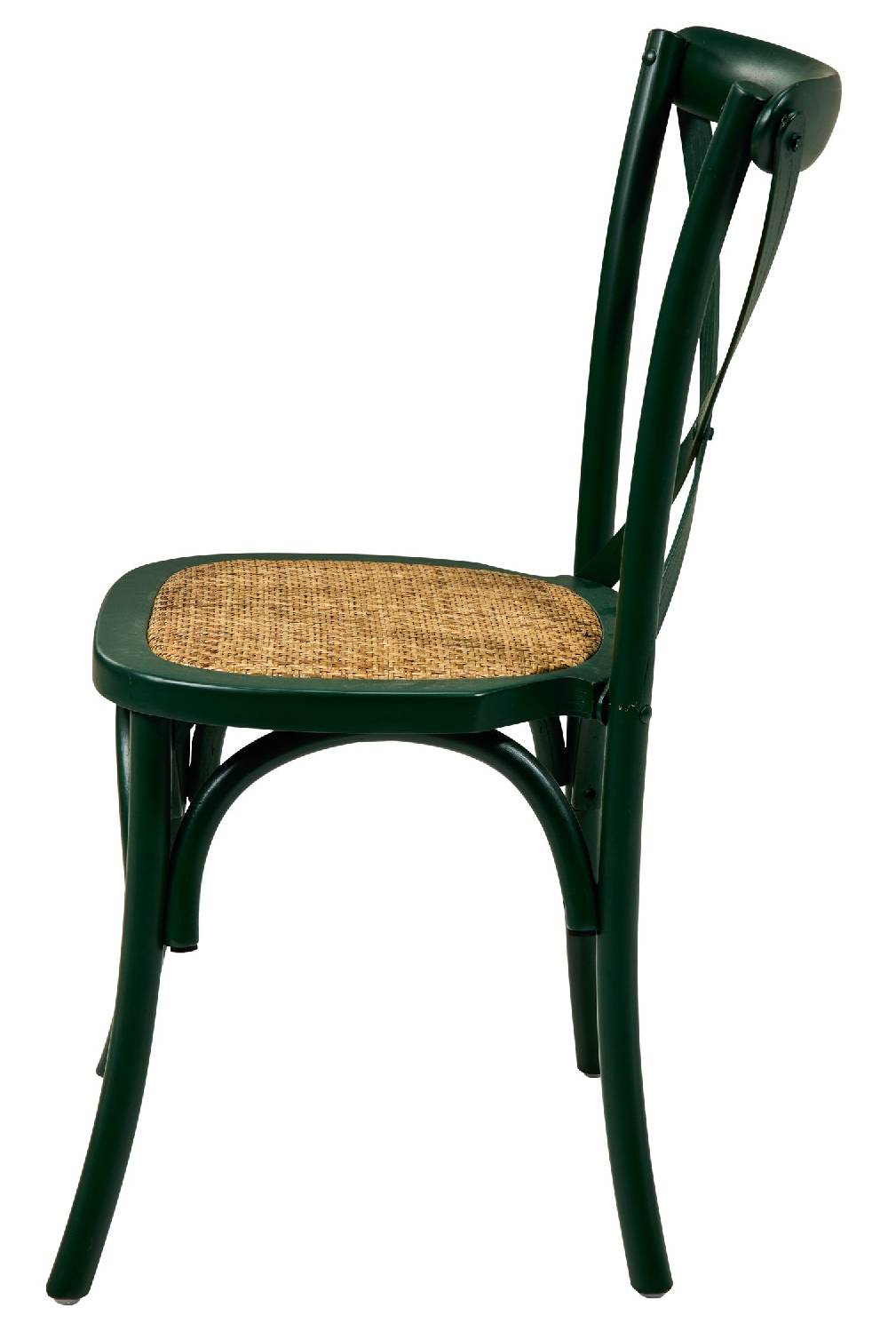 Novità Home Carla - Sedia In Rubberwood Verde Impilabile
