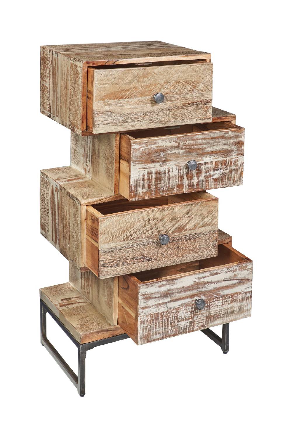 Novità Home Cassettiera Graffiti 4 Cassetti Sfalsati