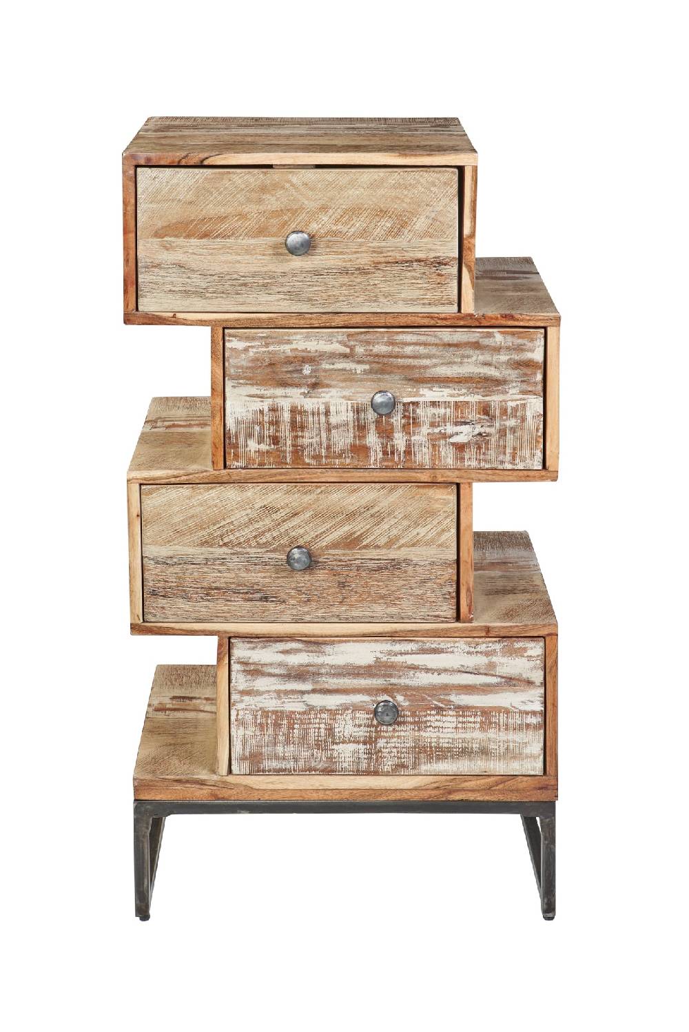 Novità Home Cassettiera graffiti 4 cassetti sfalsati