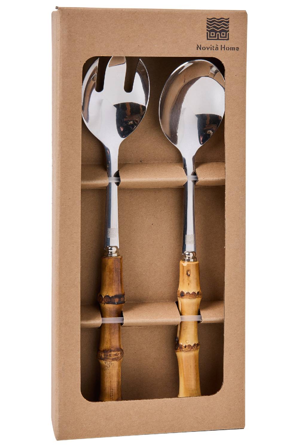 Novità Home Chatelet - Posate Set 1/2 Manico In Radice Di Bambu