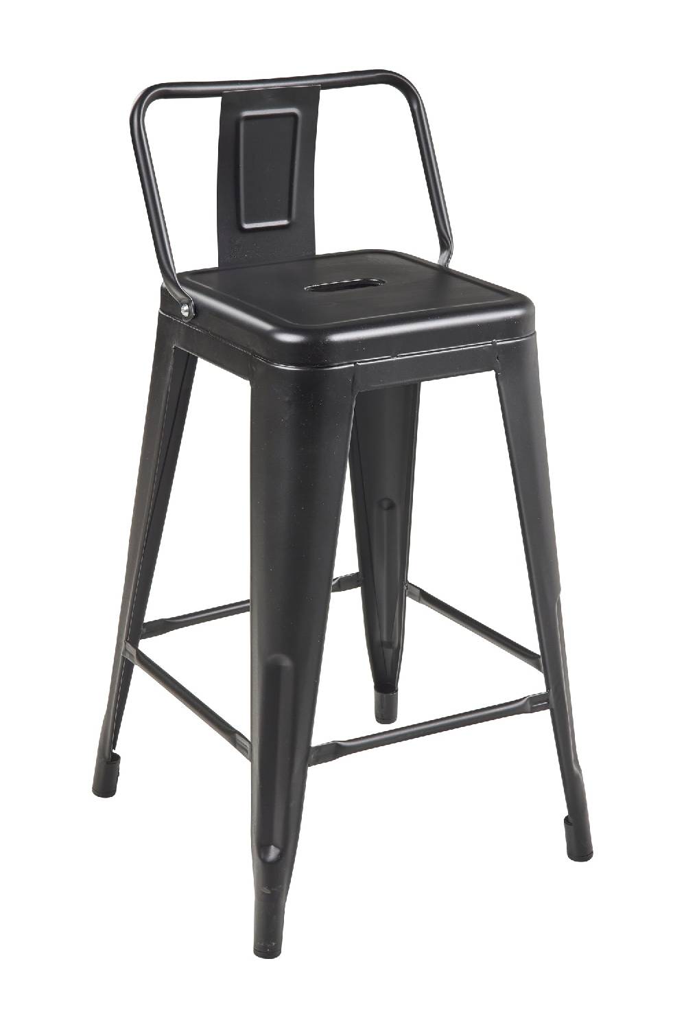 Novità Home Cindy - Sgabello Seggiolone In Metallo Nero