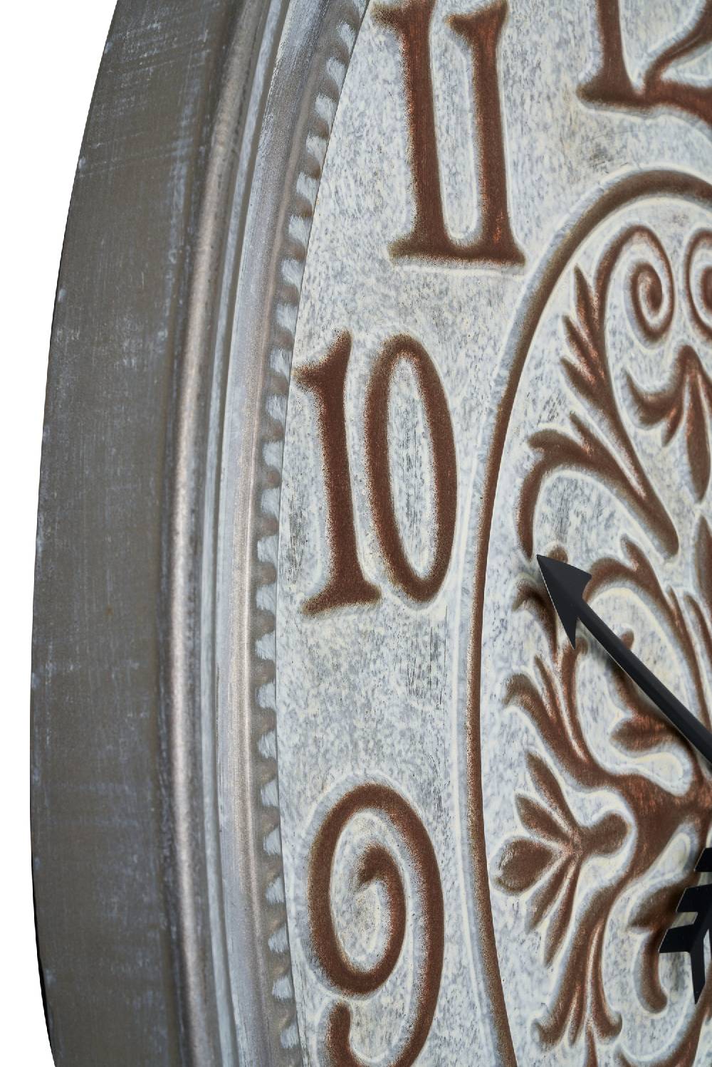 Novità Home Clock - Maxi Olorolgio Ovale Metallo Finitura Pietra