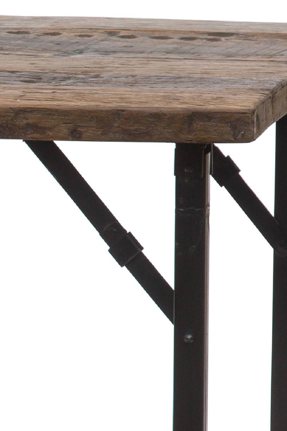 Novità Home Consolle In Legno E Ferro Gambe Pieghevoli