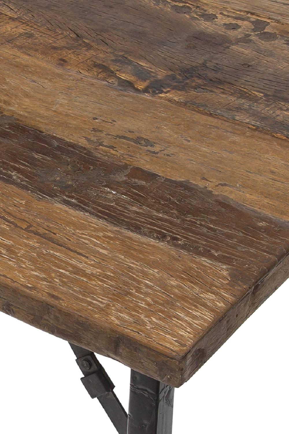 Novità Home Consolle In Legno E Ferro Gambe Pieghevoli