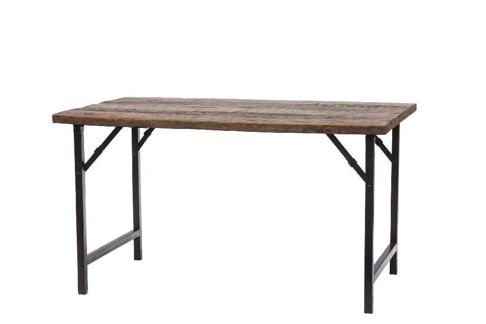 Novità Home Consolle In Legno E Ferro Gambe Pieghevoli