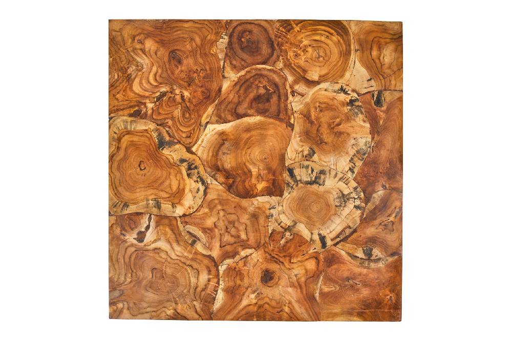 Novità Home Craftsman - Piano Quadrato Legni Assemblati In Teak 80X80