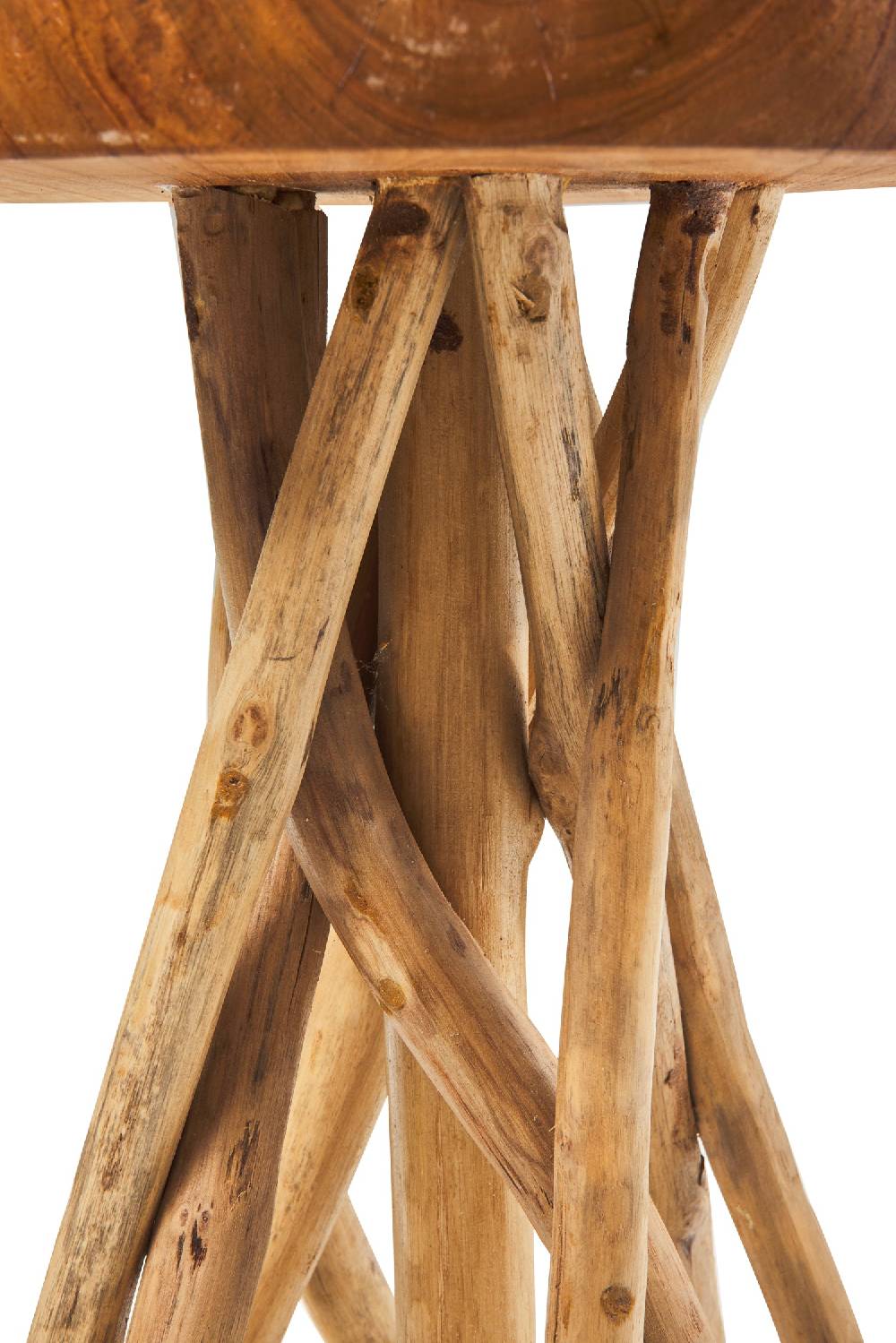 Novità Home Craftsman - Tavolino Tondo Con Gambe Teak