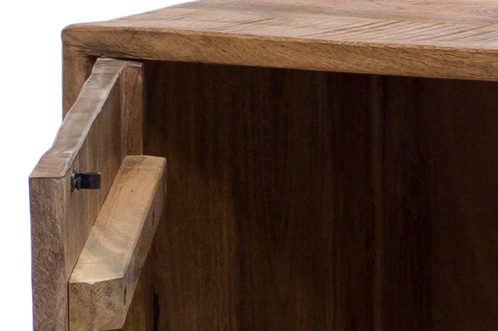 Novità Home Credenza 2 Cassetti E Sportelli In Legno Naturale E Metallo