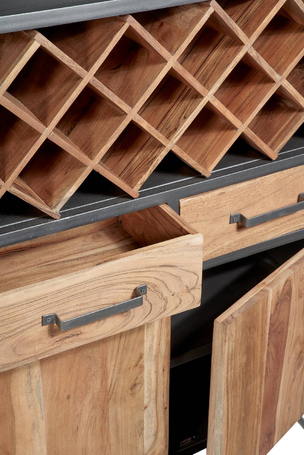 Novità Home Credenza Alta Portabottiglie 2 Cass 2 Sport In Legno E Metallo