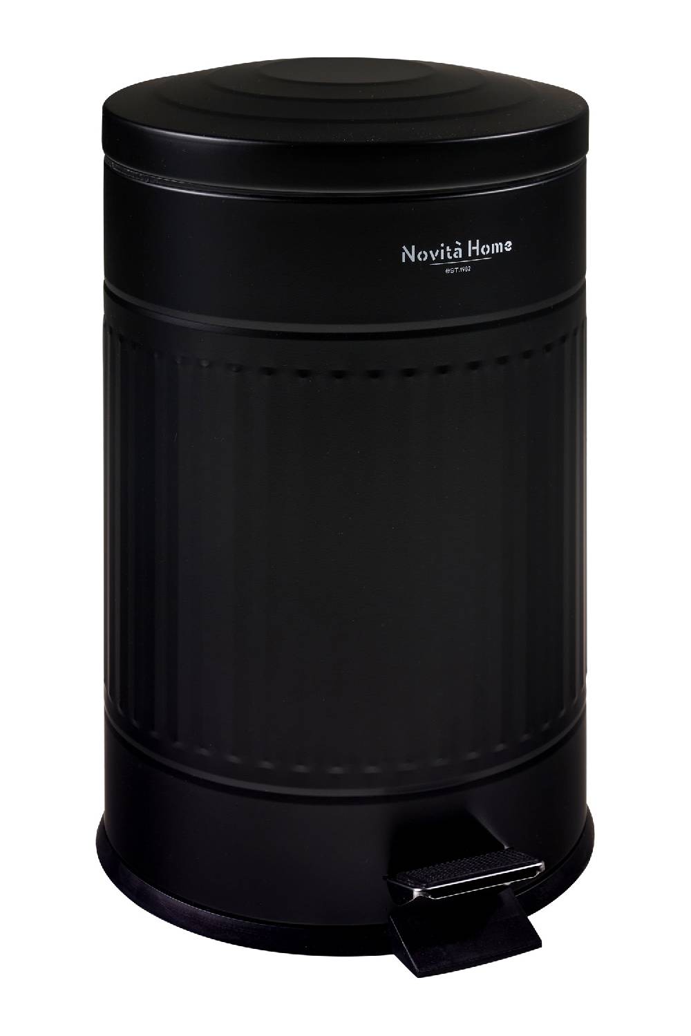 Novità Home Daily Trash - Pattumiera 20 lt nera opaca - in metallo soft close