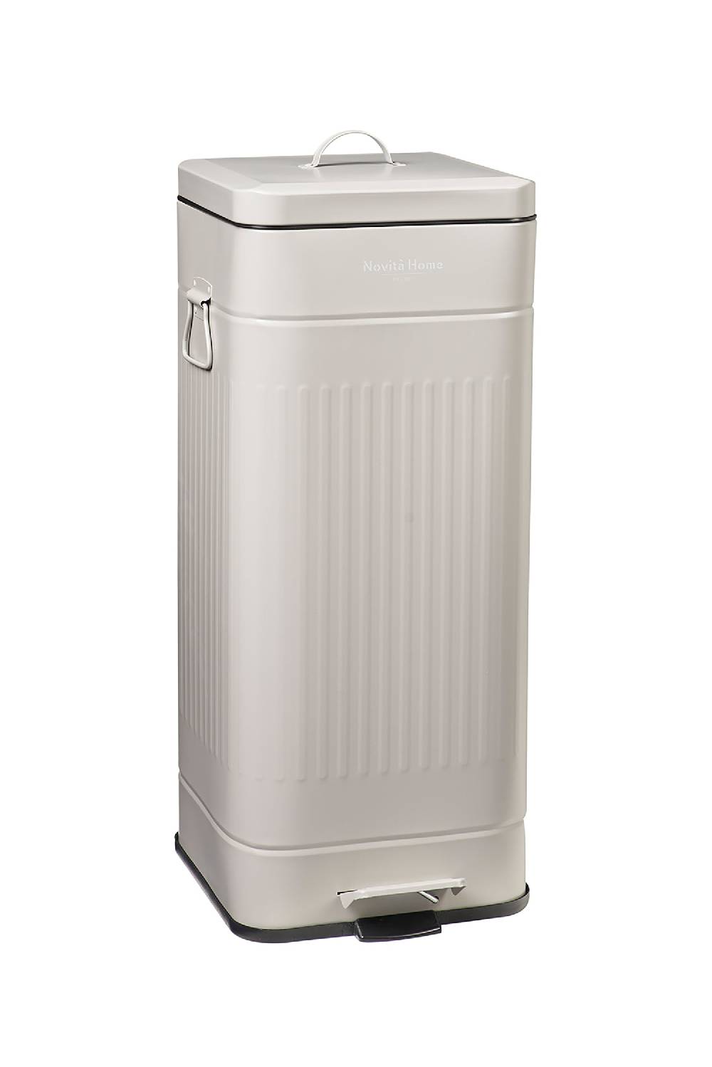 Novità Home Daily Trash - Pattumiera Grande in Acciaio Grigia Opaca - 30 Litri