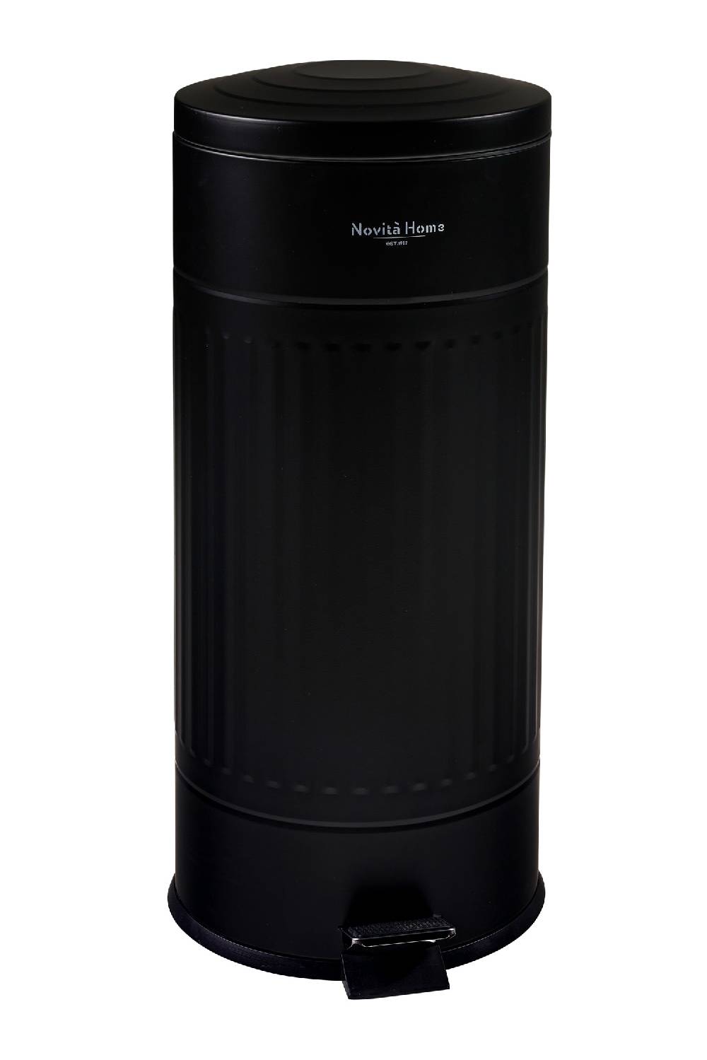 Novità Home Daily Trash - Pattumiera nera opaca - 30 litri soft touch in metallo soft close