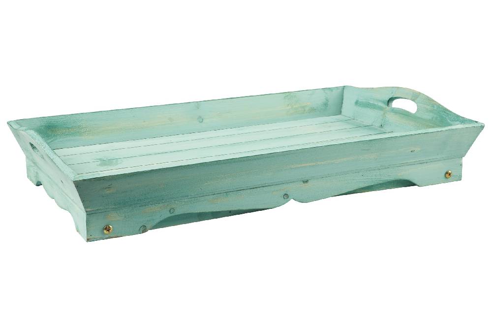 Novità Home Daily Use - Vassoio Letto Rettangolare Gambe Pieghevoli Verde