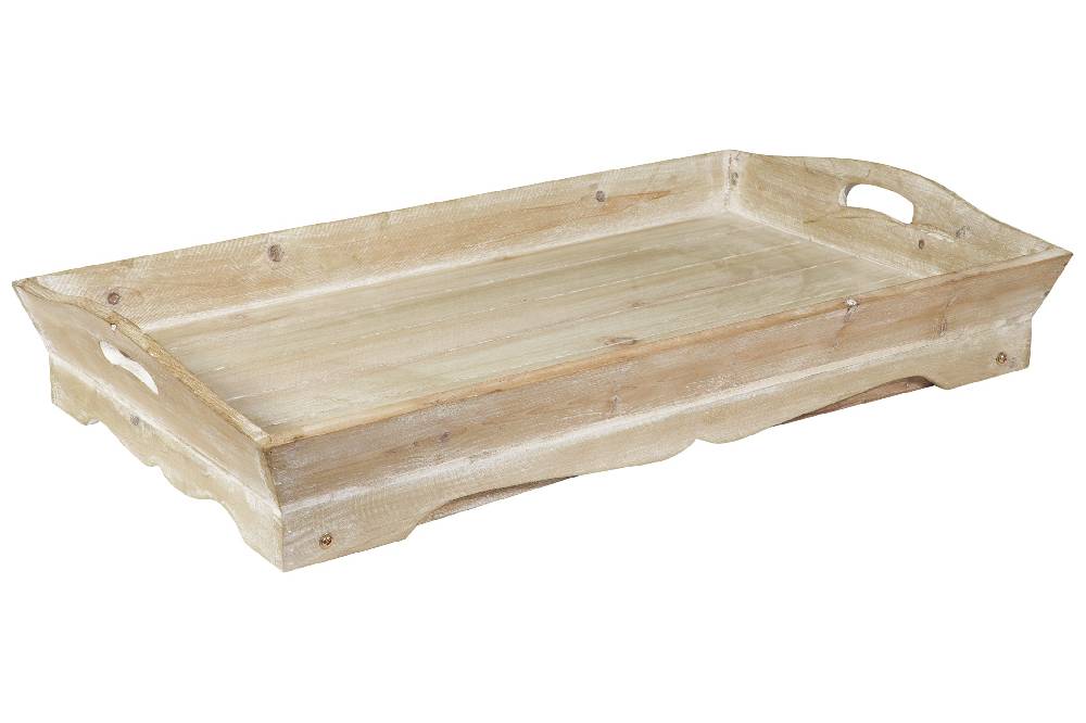 Novità Home Daily Use - Vassoio Letto Rettangolare Gambe Pieghevoli Naturale