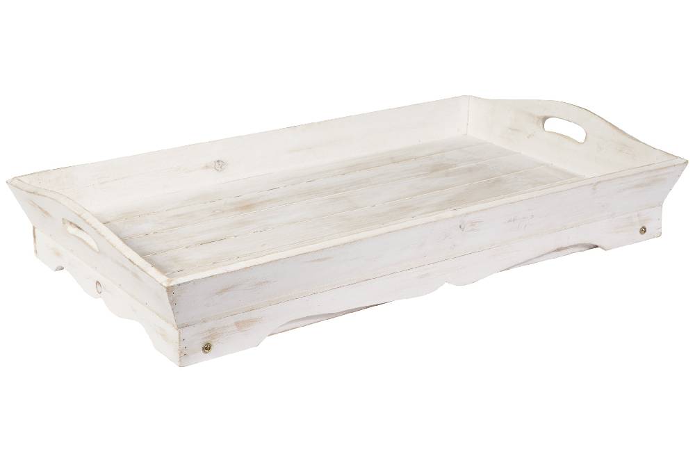 Novità Home Daily Use - Vassoio Letto Rettangolare Gambe Pieghevoli Bainco