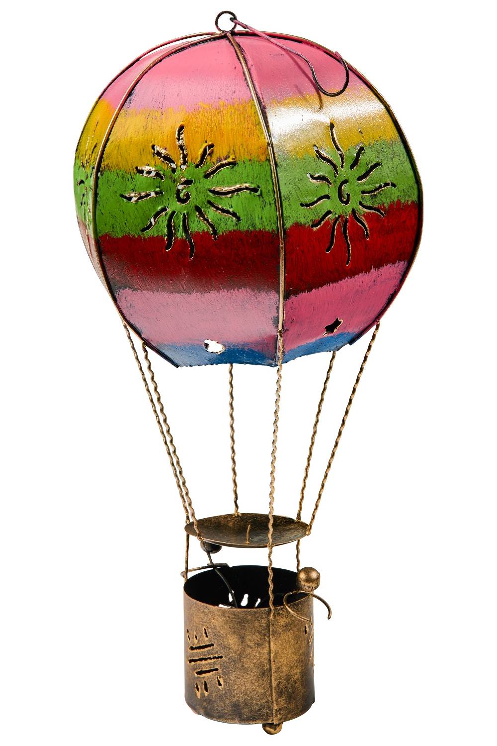 Novità Home Decor - Air Balloon In Ferro Porta Tea Light Misura Grande