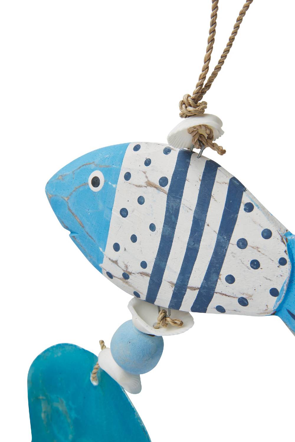 Novità Home Decor - Nappa Con Pesce E Conghiglia Turquese