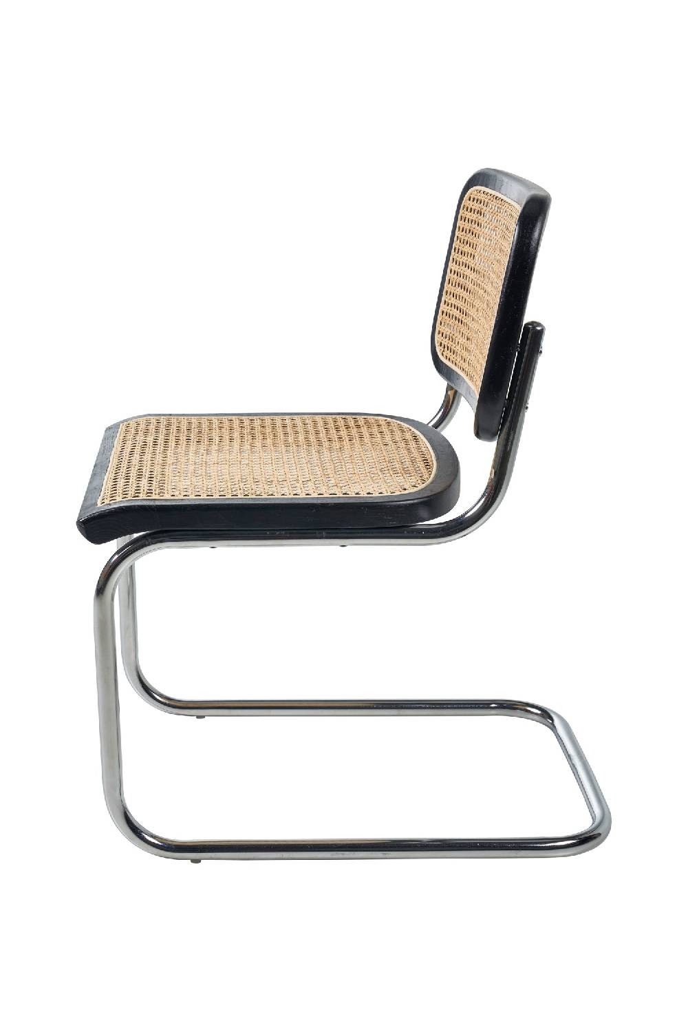 Novità Home Diletta - Sedia Struttura Nera Con Rattan Senza Braccioli