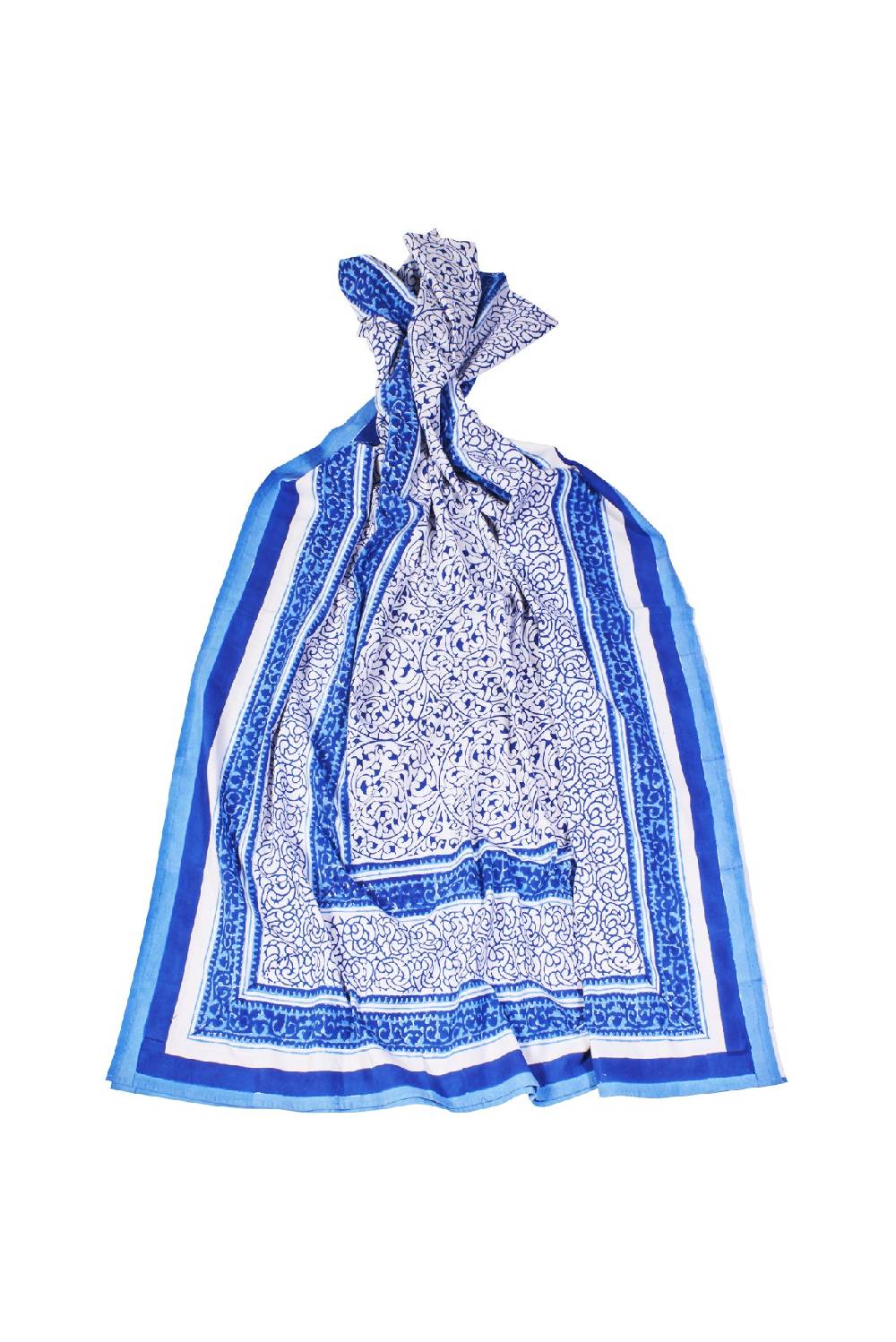 Novità Home Dorgali - Mezzero Singolo Decor Blue In Cotone - 180x270