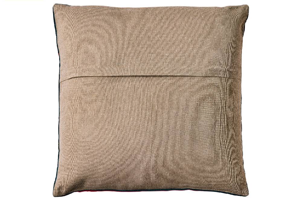 Novità Home Eleonora - Cuscino Tonalita Beige Verde Ricamato Con Interno